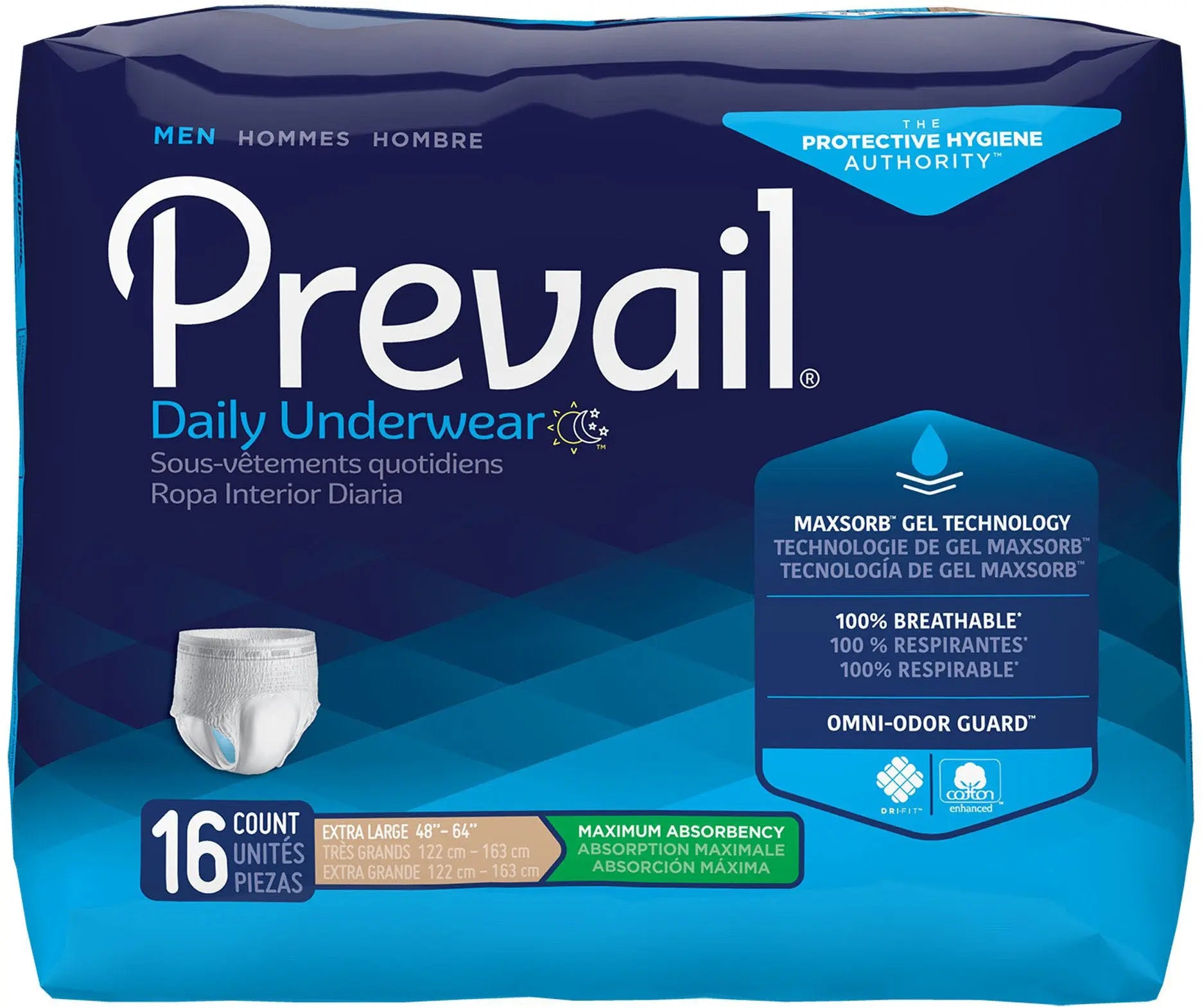 Prevail Daily Underwear Male Adult Absorbent Underwear