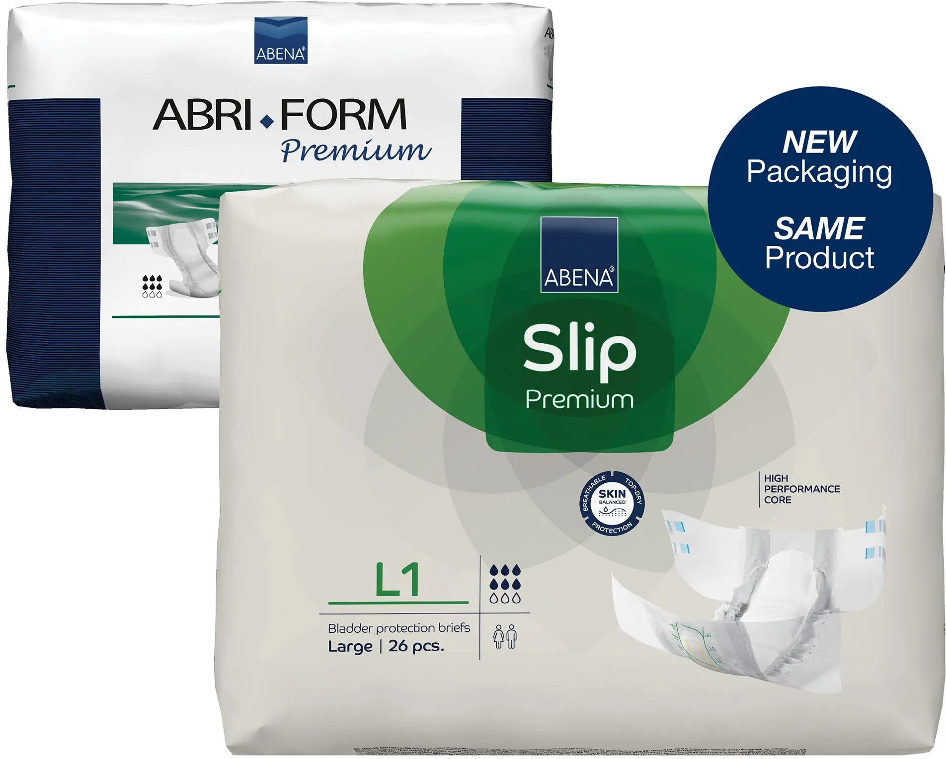 Abena Slip Premium L1 Unisex Adult Incontinence Brief