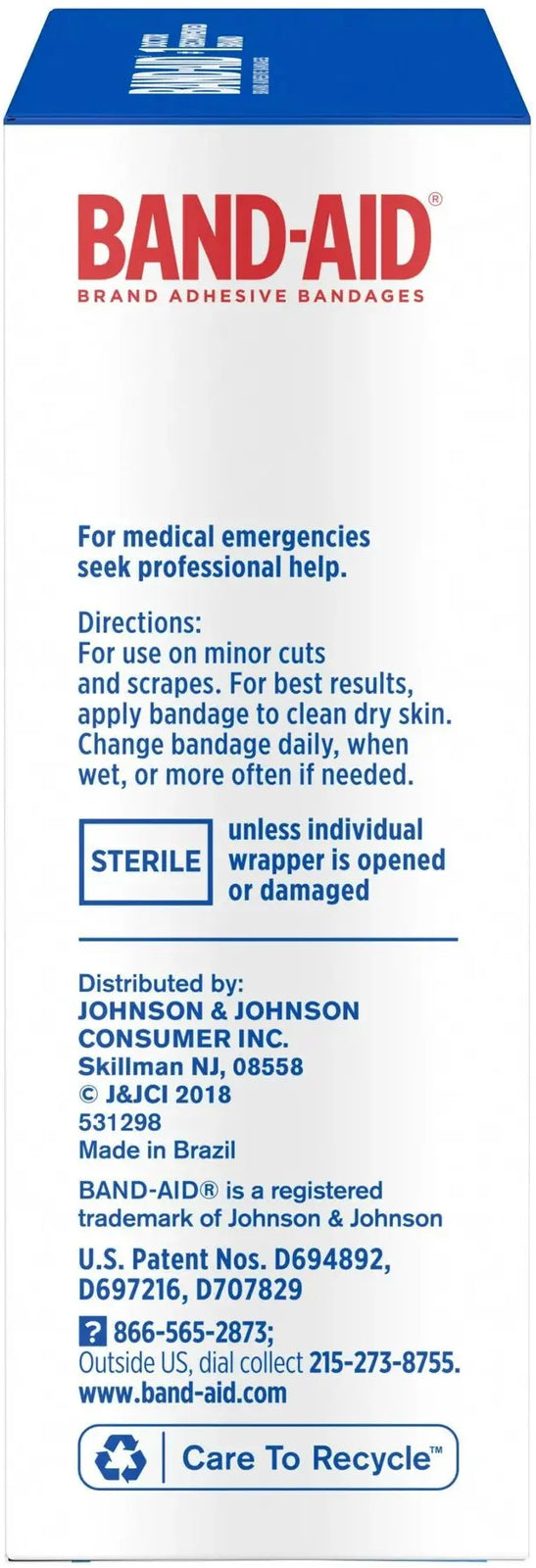 Bandage, Adh Band-Aid Tru-Stayplas 0.75"X3" (60/Bx)