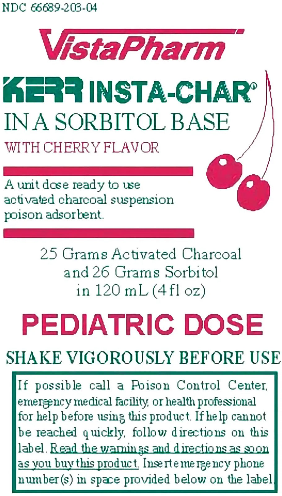 Kerr Insta-Char Poison Absorbent