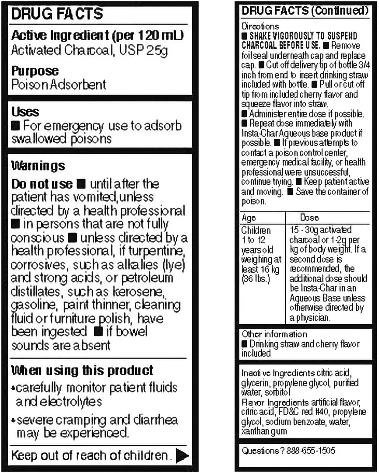 Kerr Insta-Char Poison Absorbent