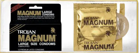 Trojan Magnum Lubricated Condoms, 3/12pk