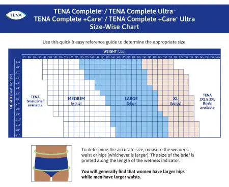 TENA Complete + Care Ultra Unisex Adult Incontinence Brief