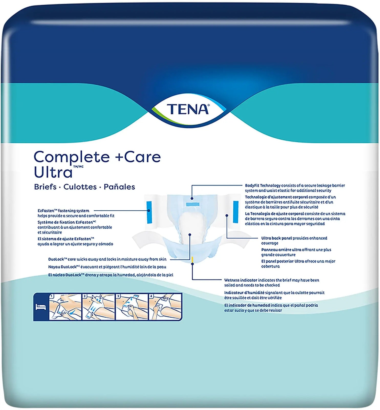 TENA Complete + Care Ultra Unisex Adult Incontinence Brief