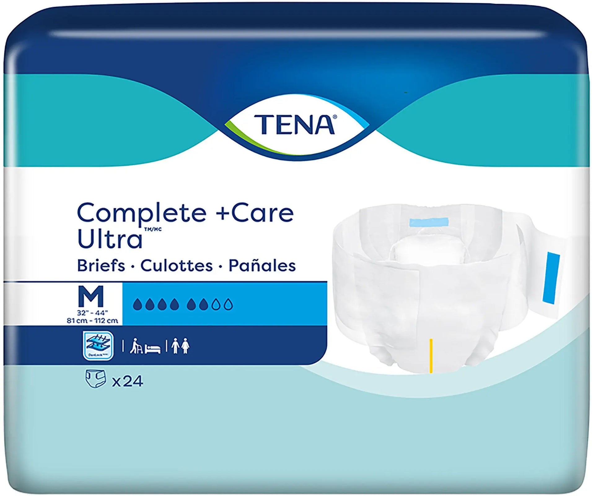 TENA Complete + Care Ultra Unisex Adult Incontinence Brief