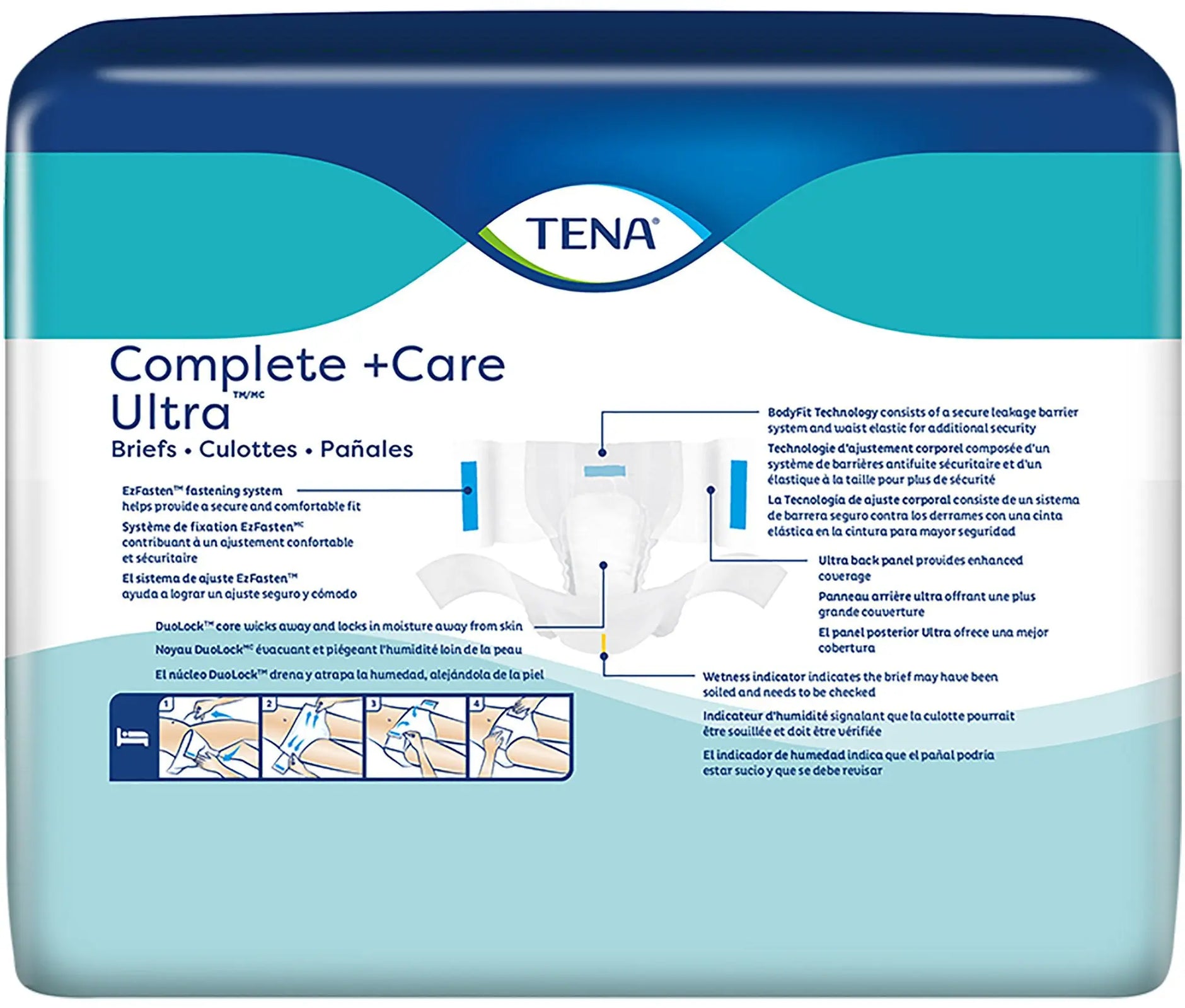 TENA Complete + Care Ultra Unisex Adult Incontinence Brief