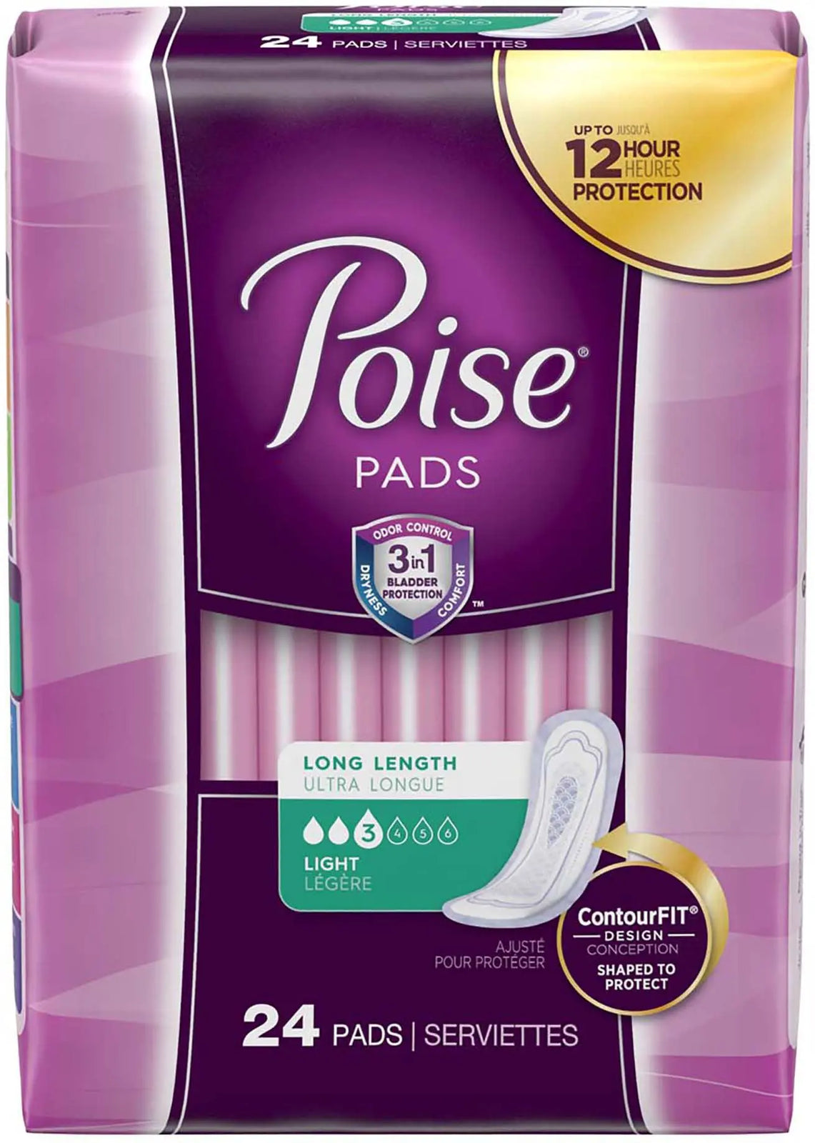 Poise Long Length Bladder Control Pad