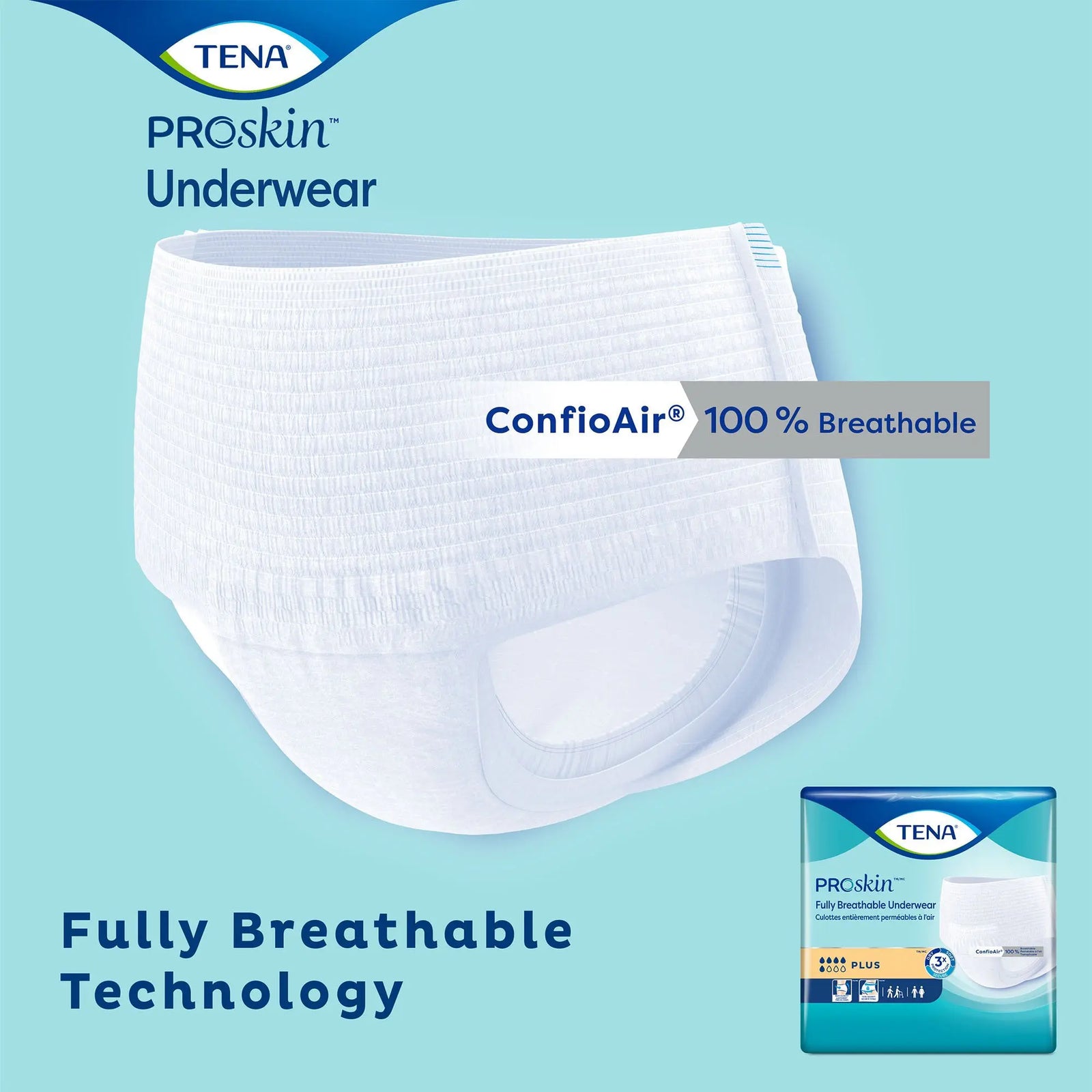 TENA ProSkin Plus Unisex Adult Absorbent Underwear