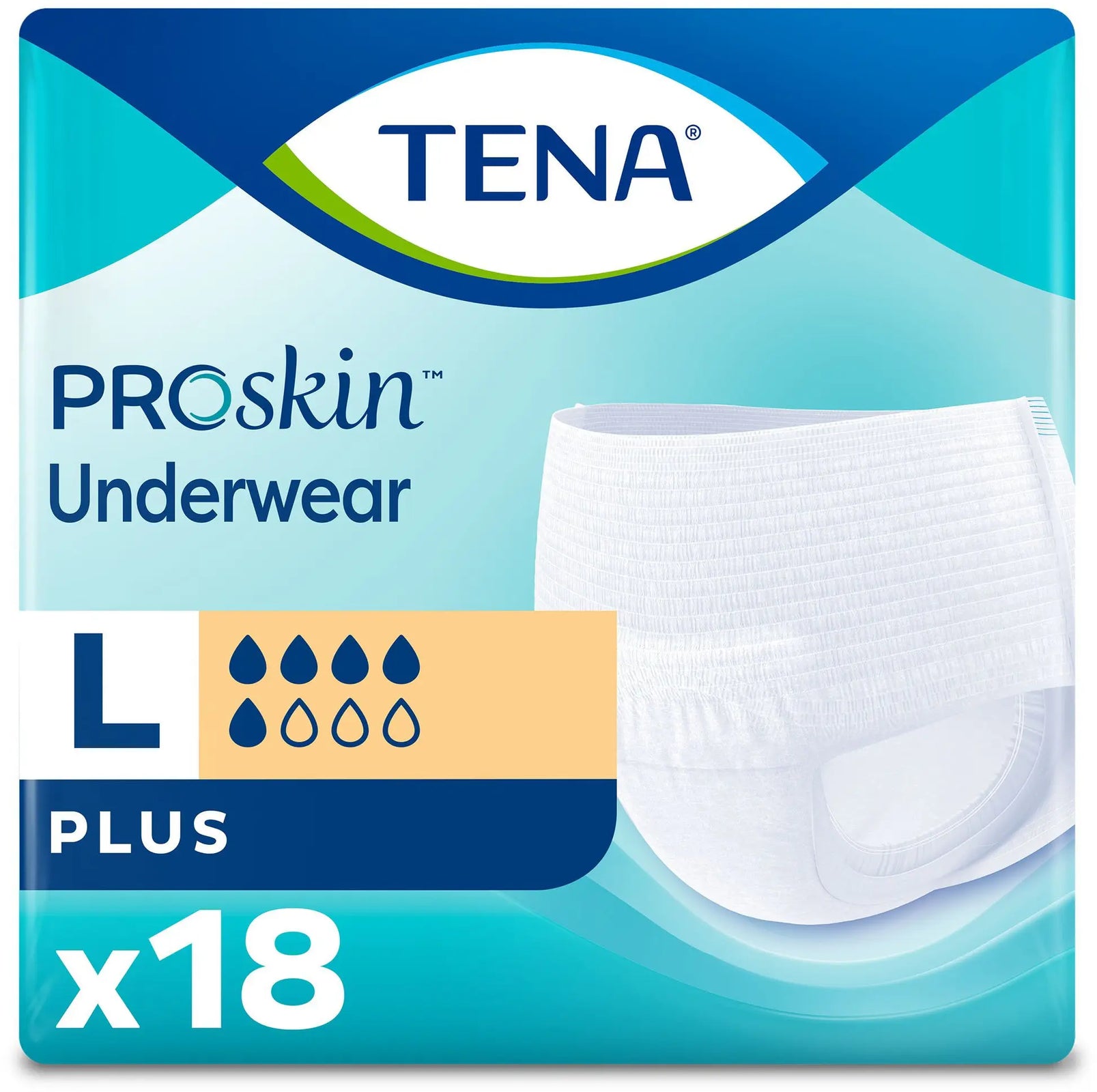 TENA ProSkin Plus Unisex Adult Absorbent Underwear