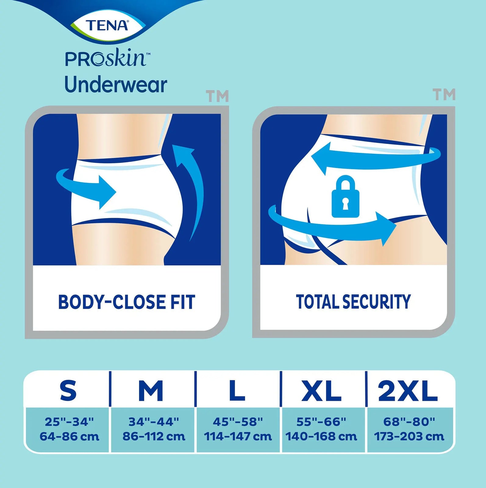 TENA ProSkin Plus Unisex Adult Absorbent Underwear