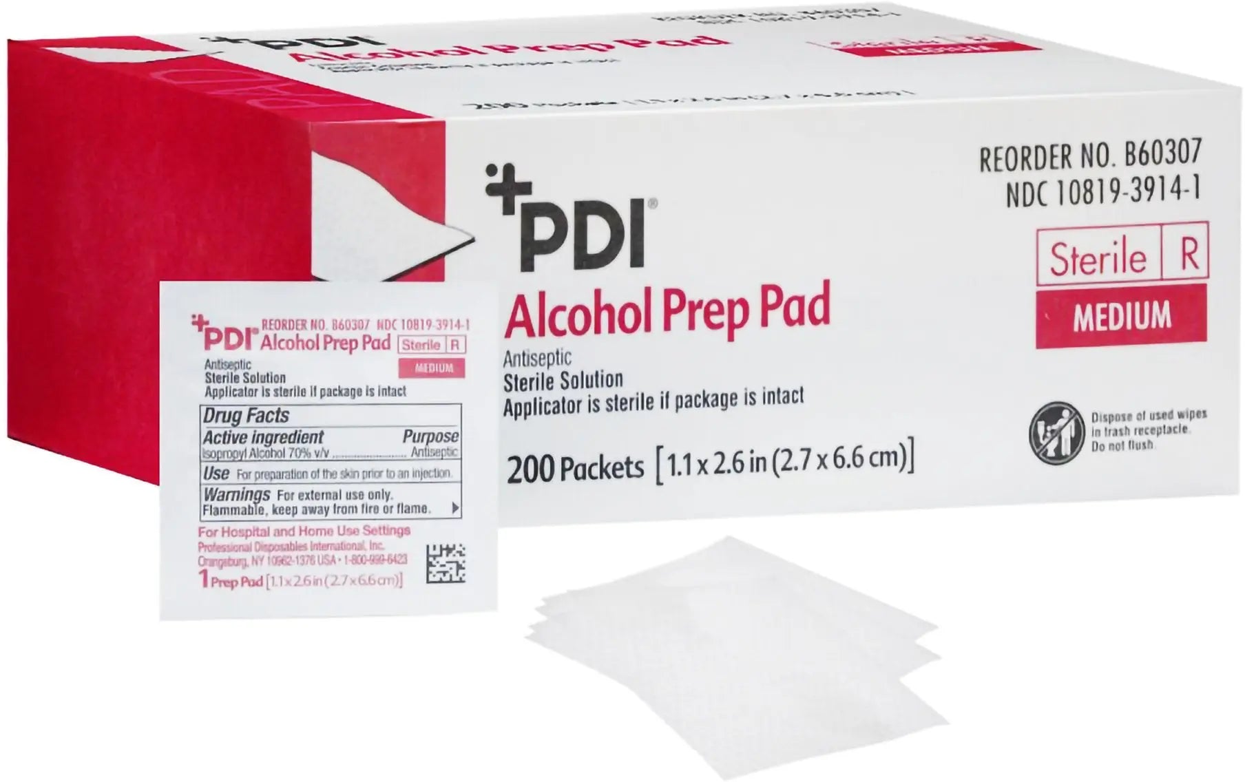PDI Alcohol Prep Pad