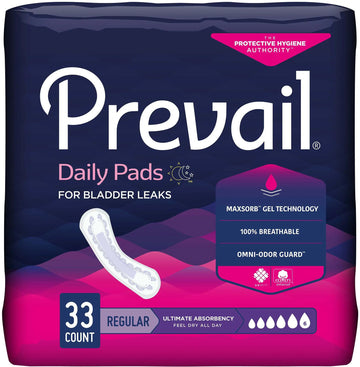 Prevail Daily Pads Ultimate Bladder Control Pad
