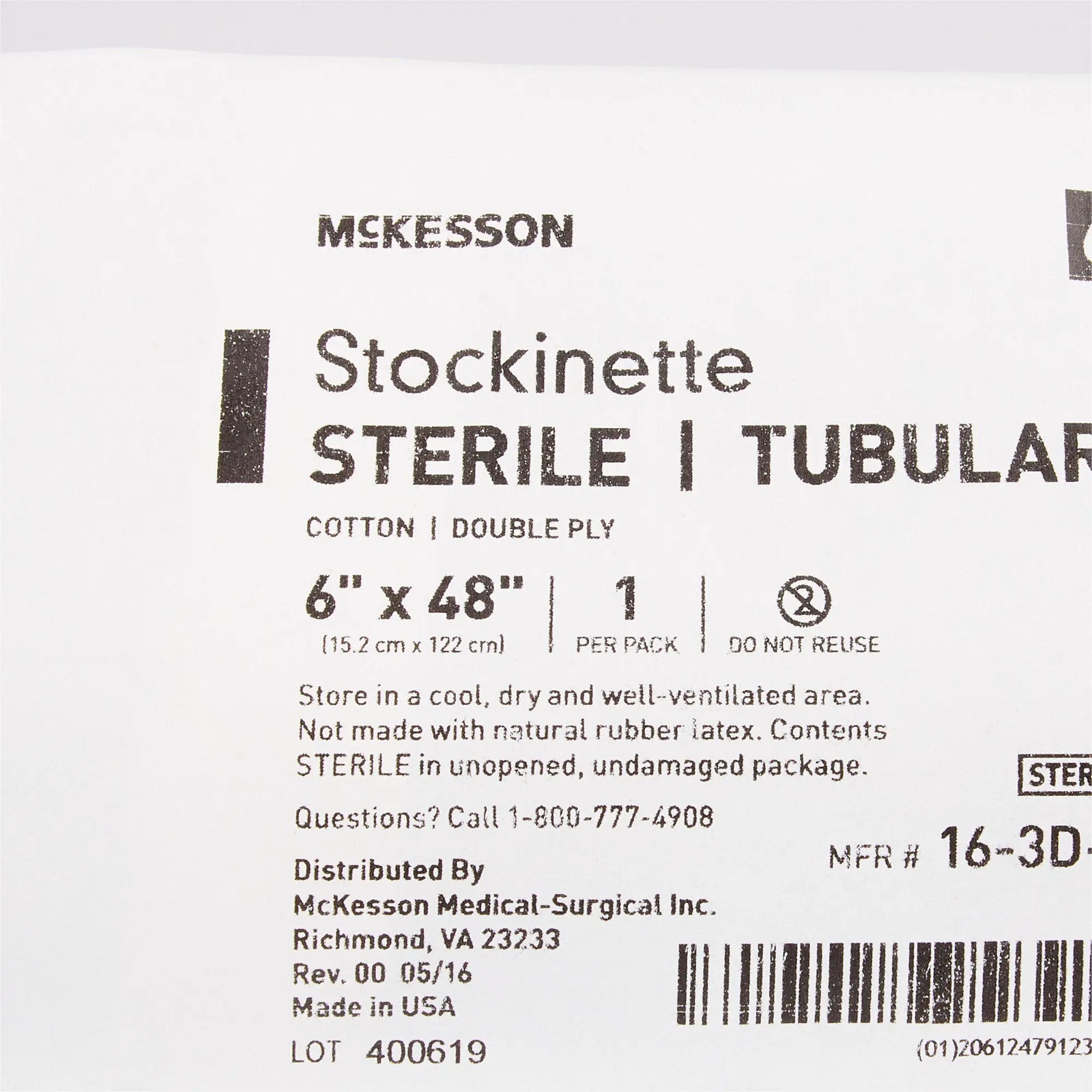 McKesson Surgical Stockinette Tubular