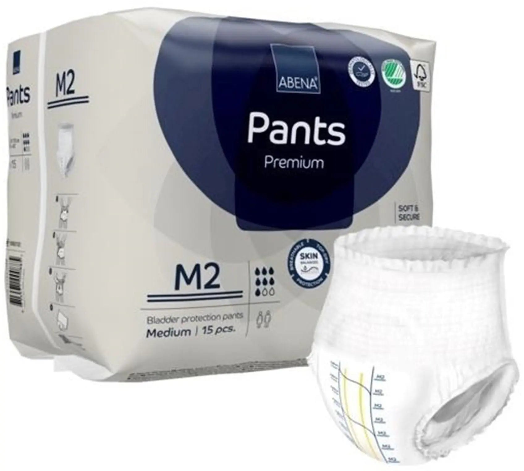 Abena Premium Pants M2 Unisex Adult Absorbent Underwear