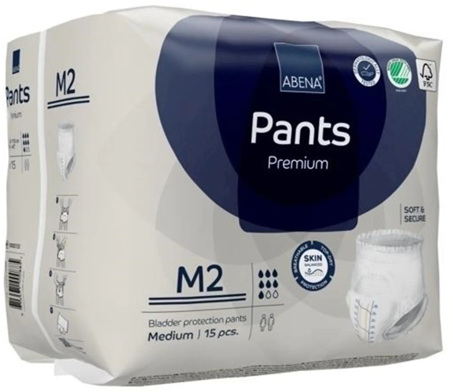 Abena Premium Pants M2 Unisex Adult Absorbent Underwear