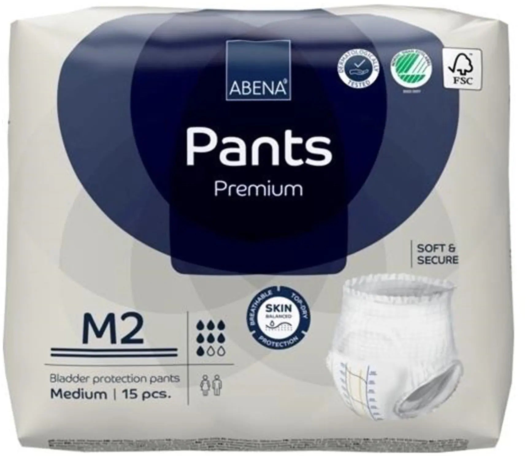 Abena Premium Pants M2 Unisex Adult Absorbent Underwear