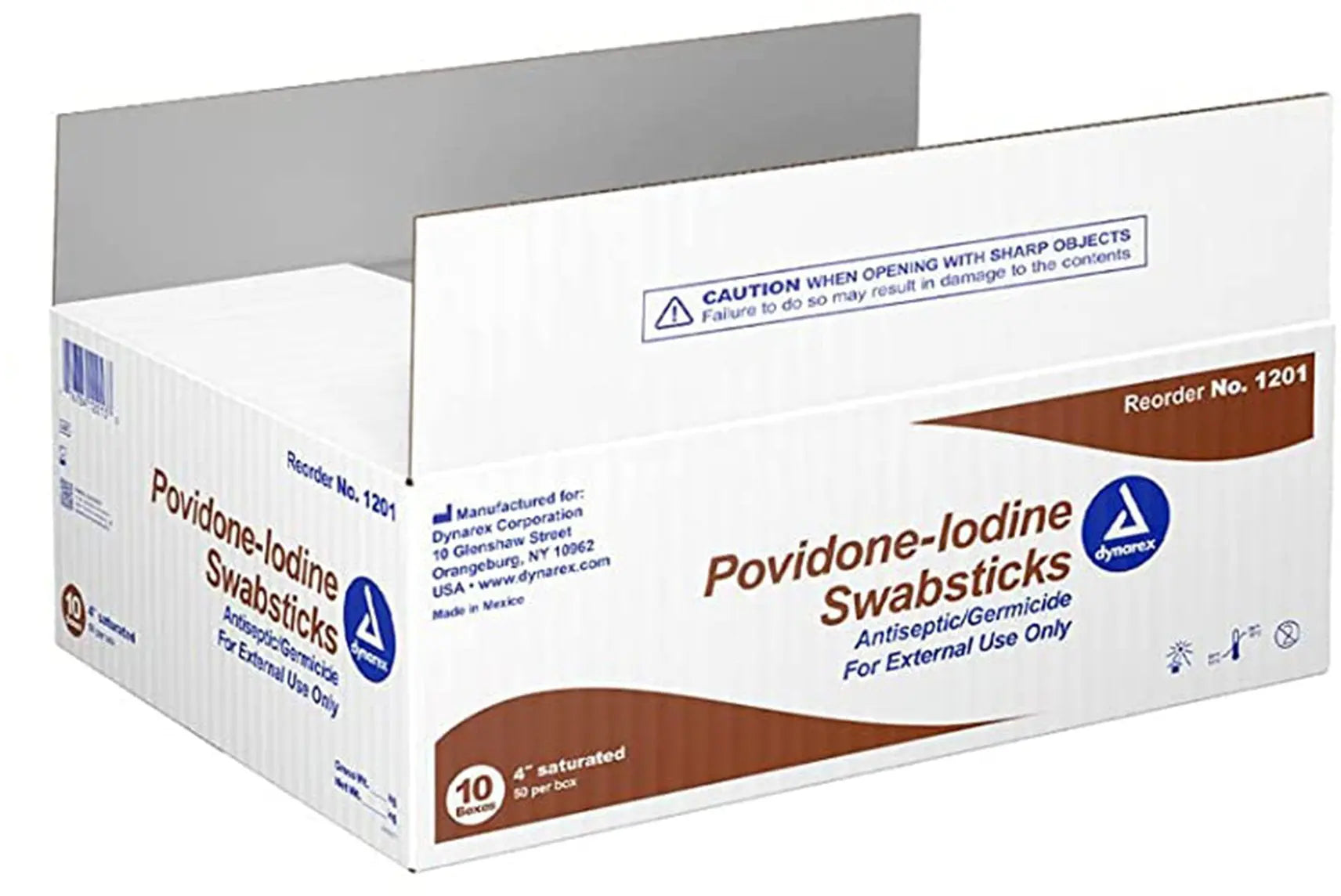 Dynarex Povidone Iodine Swabsticks