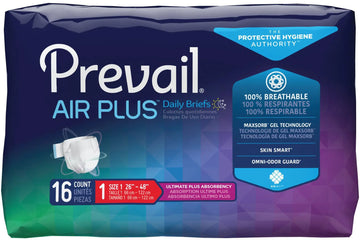 Prevail Air Plus Unisex Adult Incontinence Brief