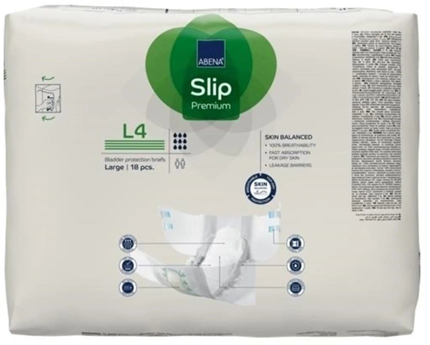 Abena Slip Premium L4 Unisex Adult Incontinence Brief
