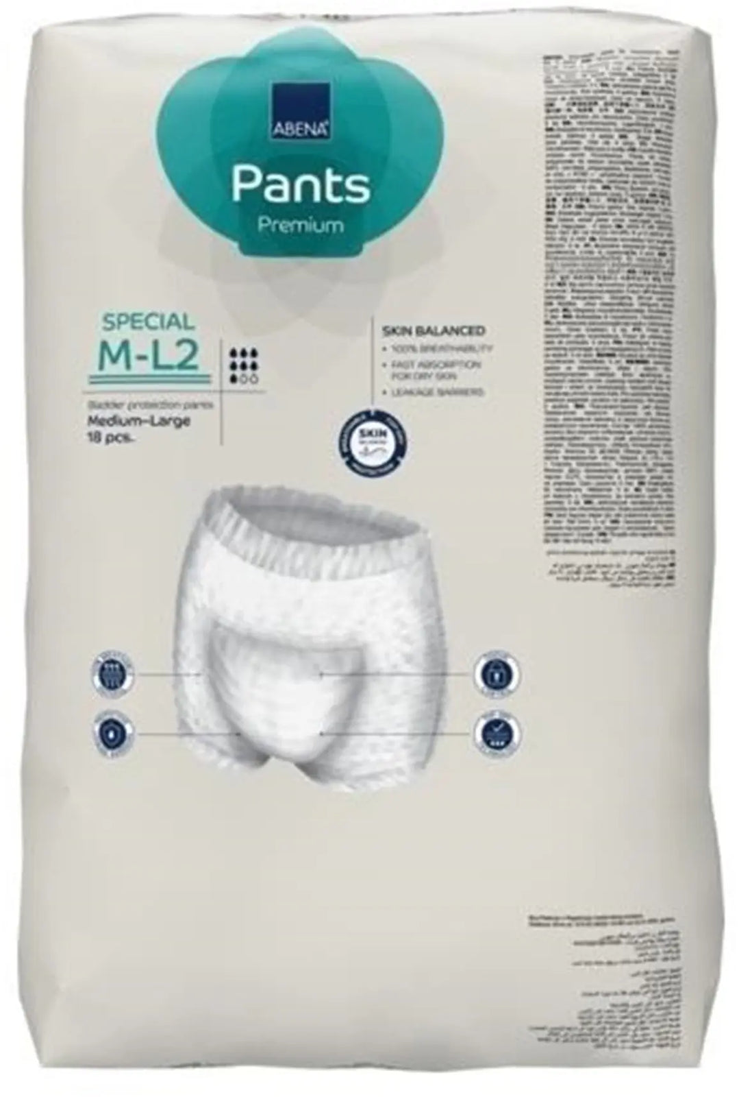 Abena Premium Pants Special M-L2 Unisex Adult Absorbent Underwear