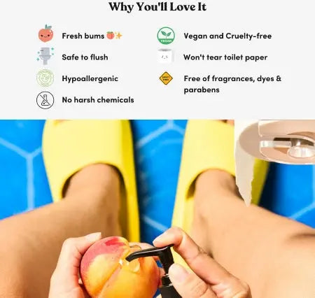 Fresh Peaches Toilet Paper Gel