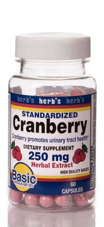 Dietary Supplement Cranberry Extract 250 Mg - 30% Strength Capsule 60 Per Bottle