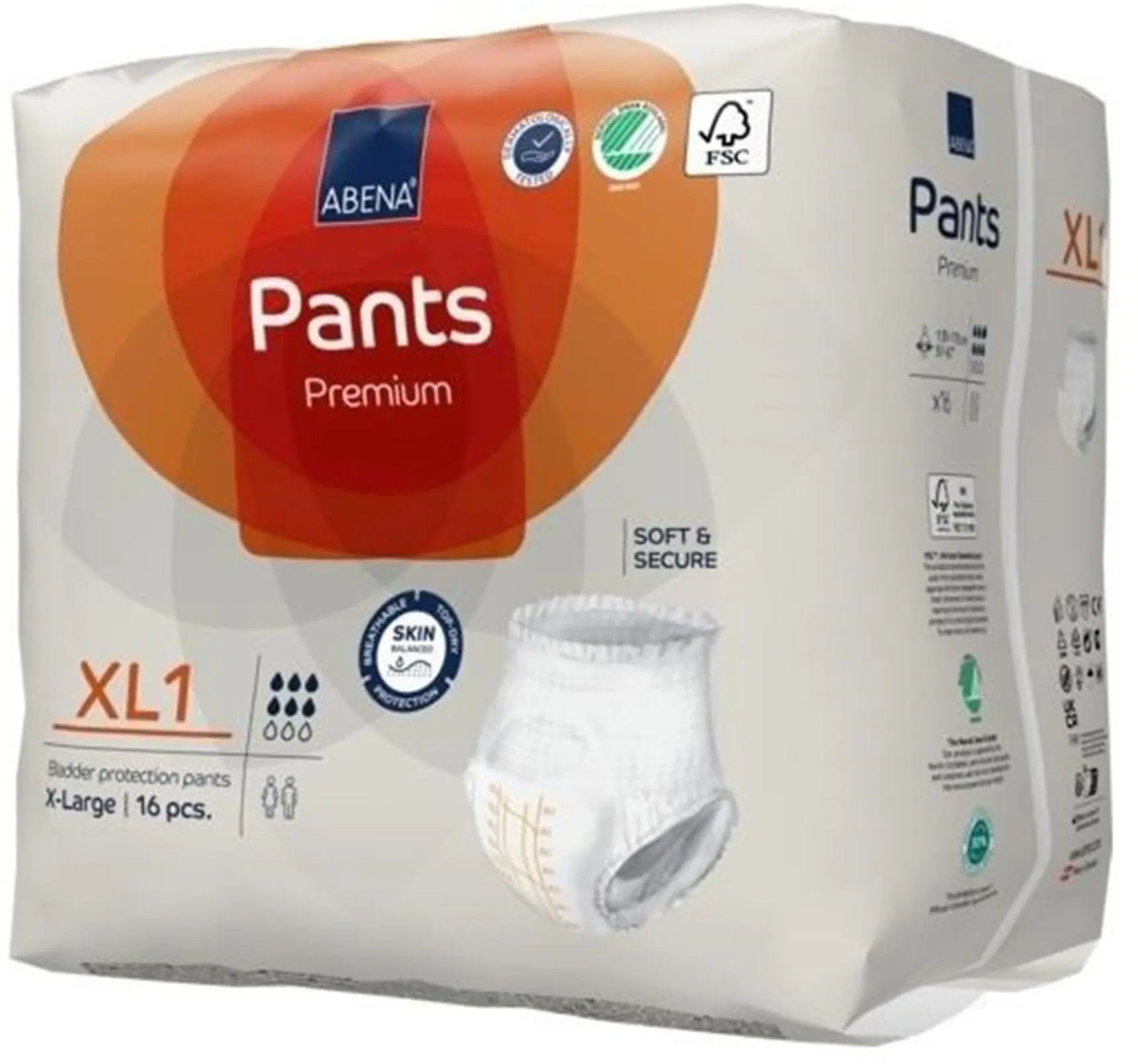 Abena Premium Pants XL1 Unisex Adult Absorbent Underwear