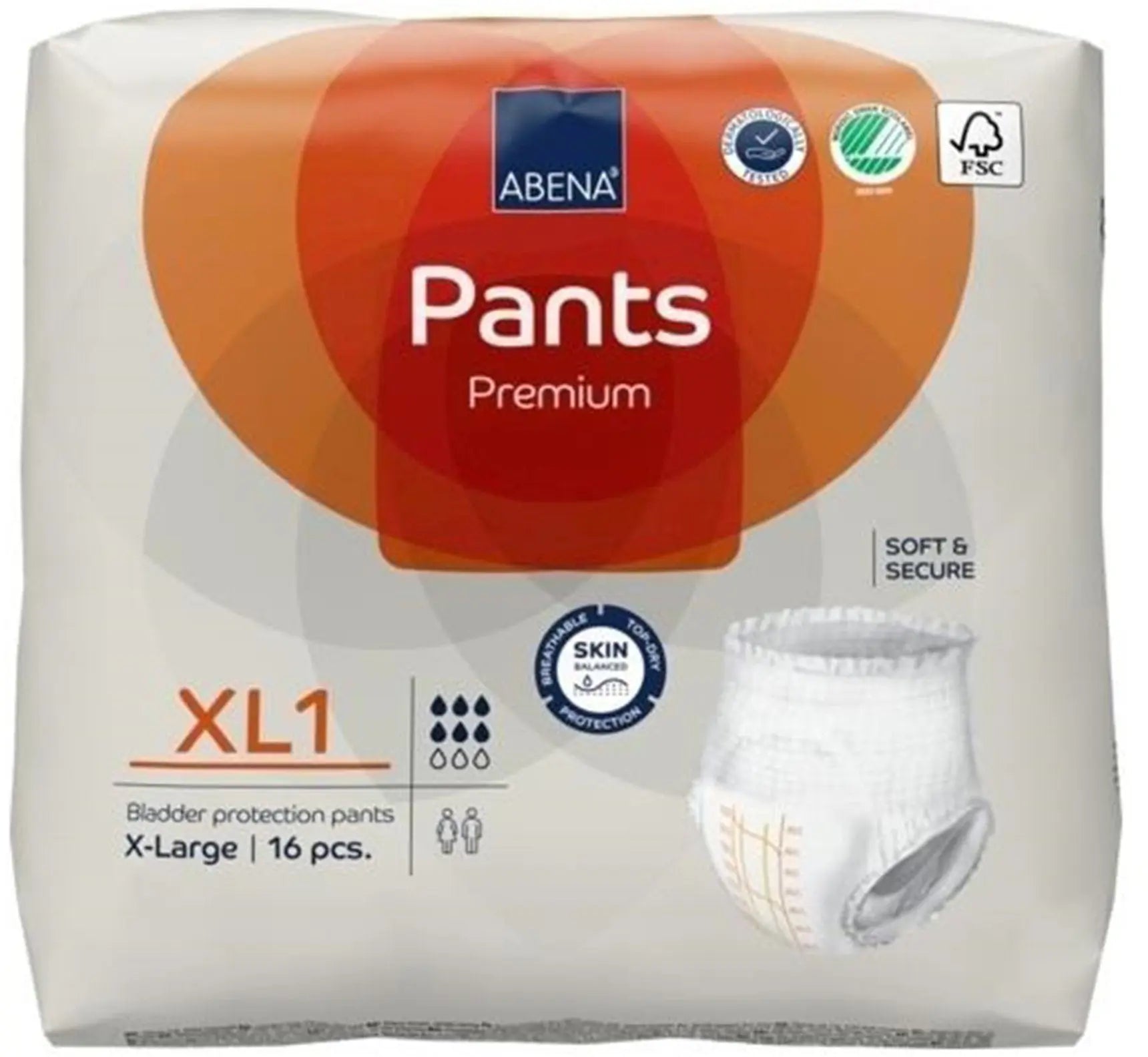 Abena Premium Pants XL1 Unisex Adult Absorbent Underwear
