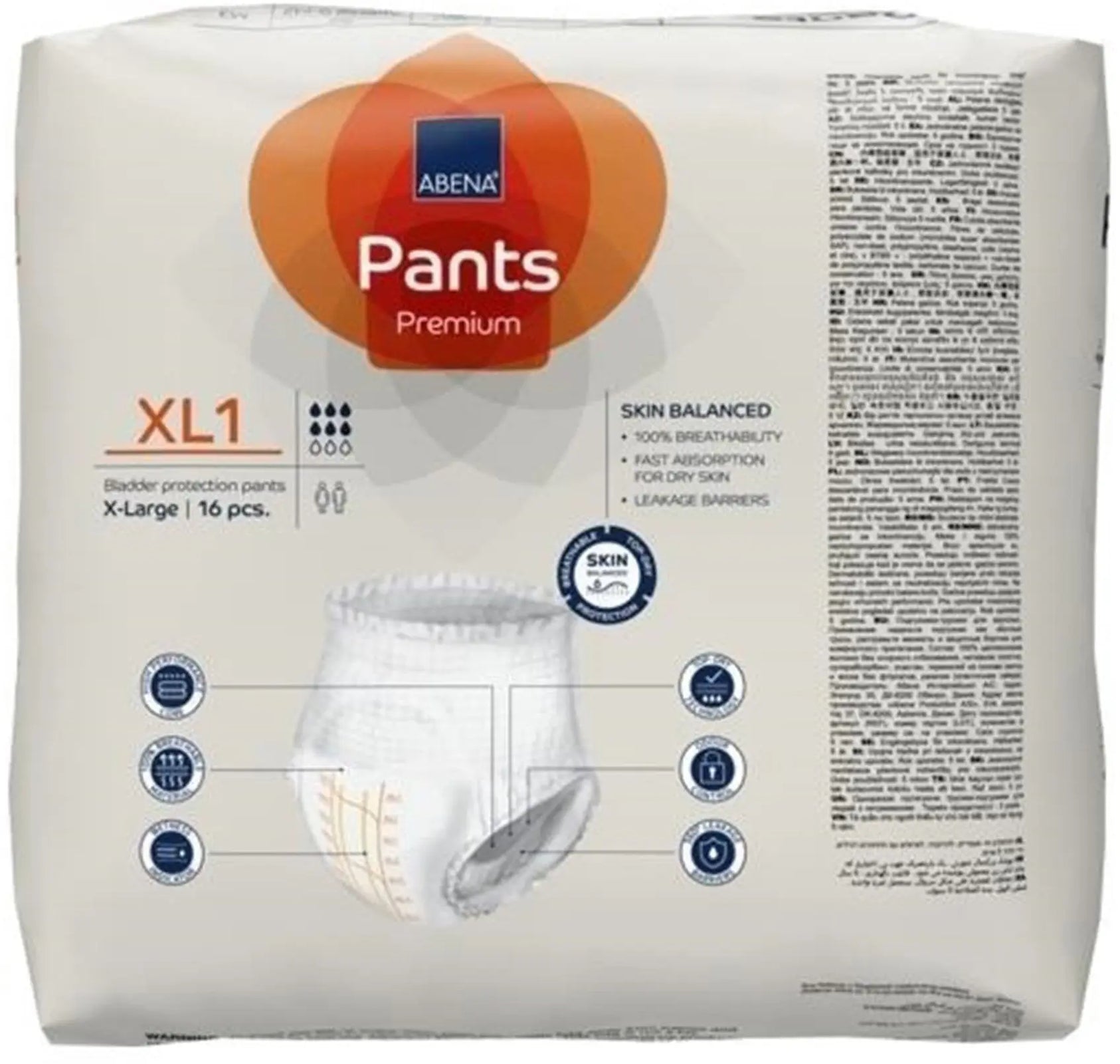 Abena Premium Pants XL1 Unisex Adult Absorbent Underwear