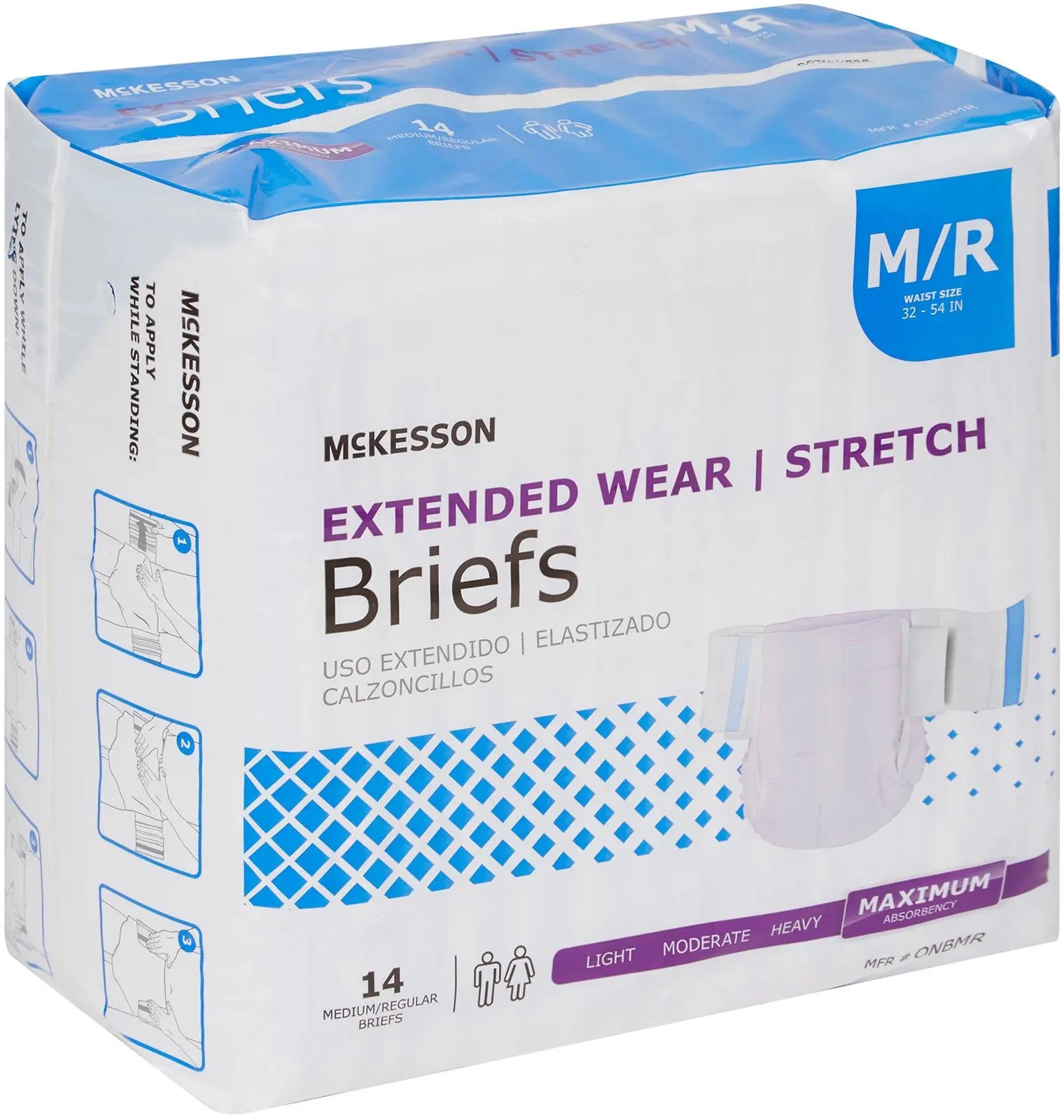 McKesson Extended Wear Unisex Adult Incontinence Brief
