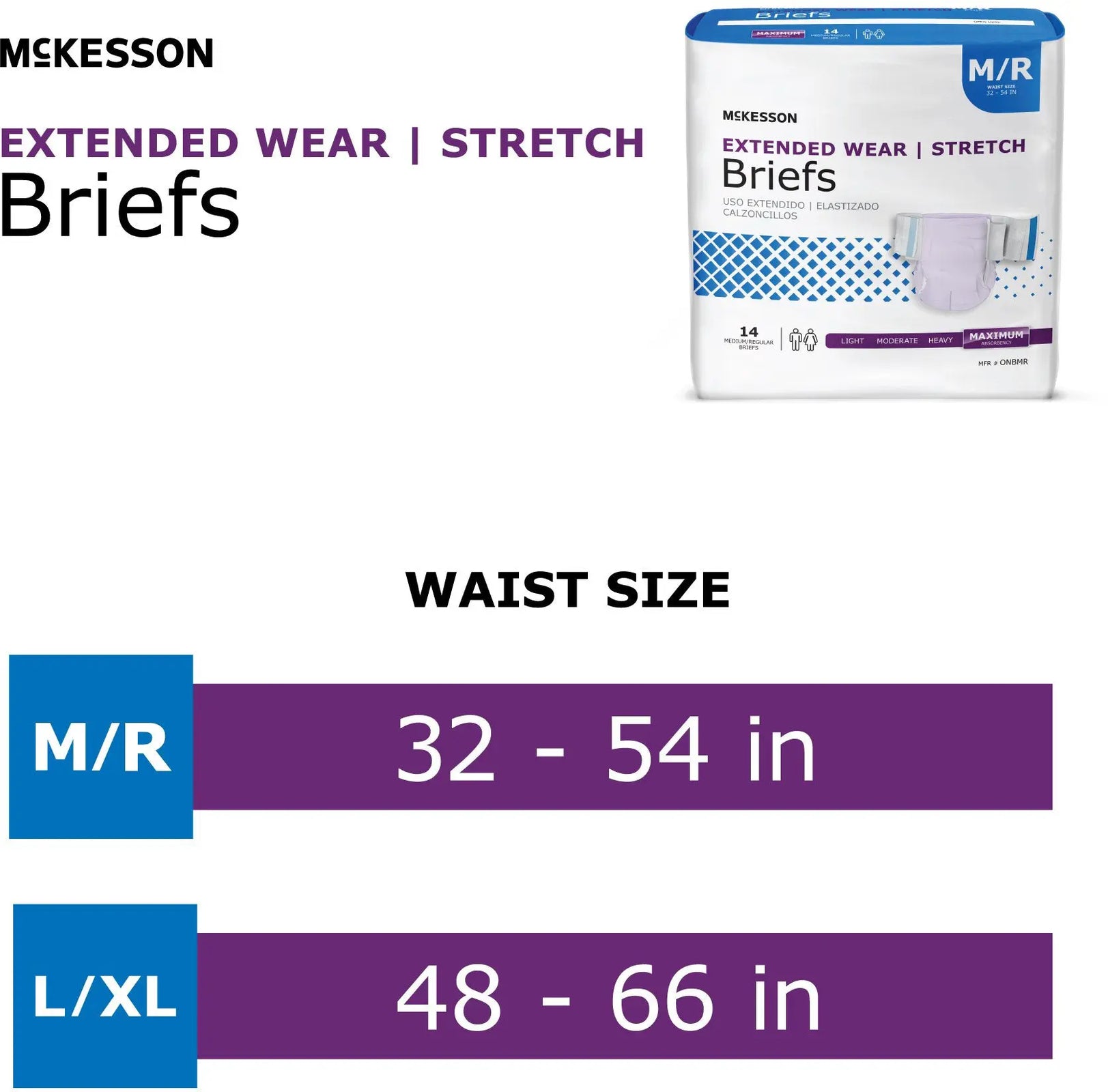McKesson Extended Wear Unisex Adult Incontinence Brief