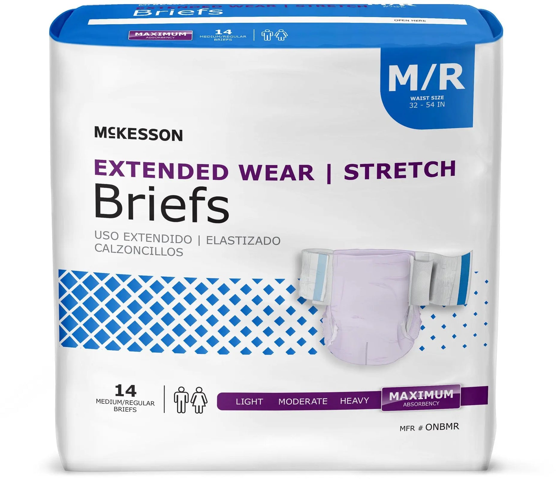 McKesson Extended Wear Unisex Adult Incontinence Brief