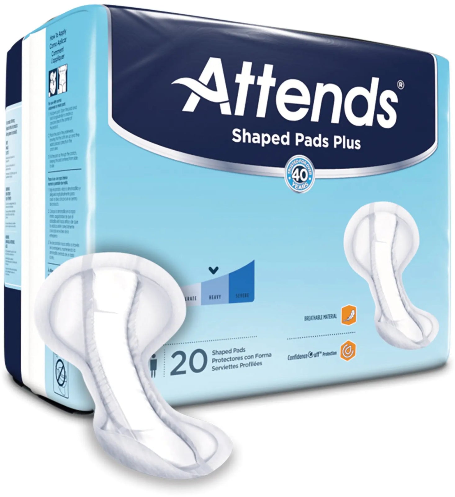 Attends Shaped Pads Super Plus Bladder Control Pad