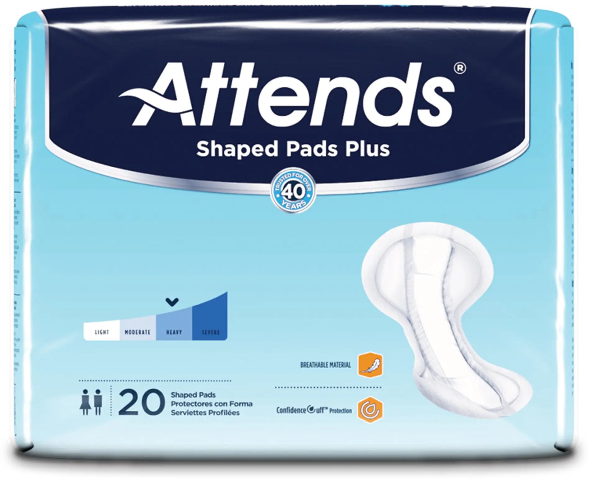 Attends Shaped Pads Super Plus Bladder Control Pad