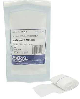 Vaginal Packing Cotton Non-Impregnated 2 X 36 Inch 1 Count Sterile