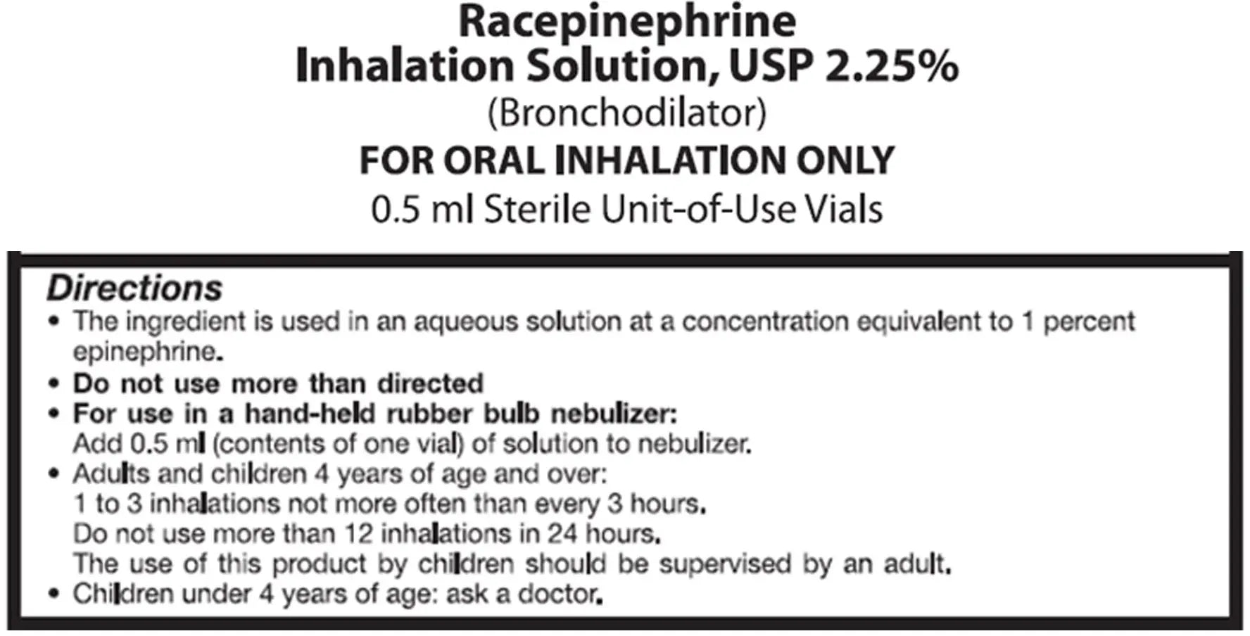 Nephron Bronchodilator