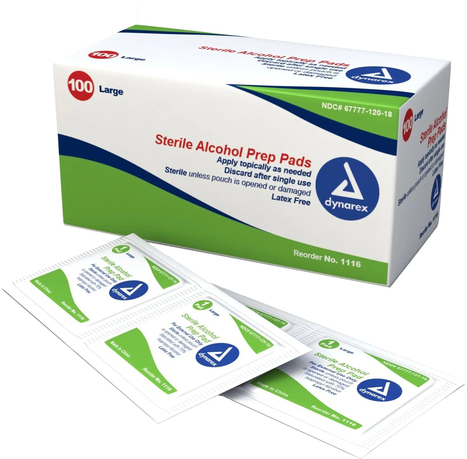 Alcohol Prep Pad 70% Isopropyl Large Sterile Pk