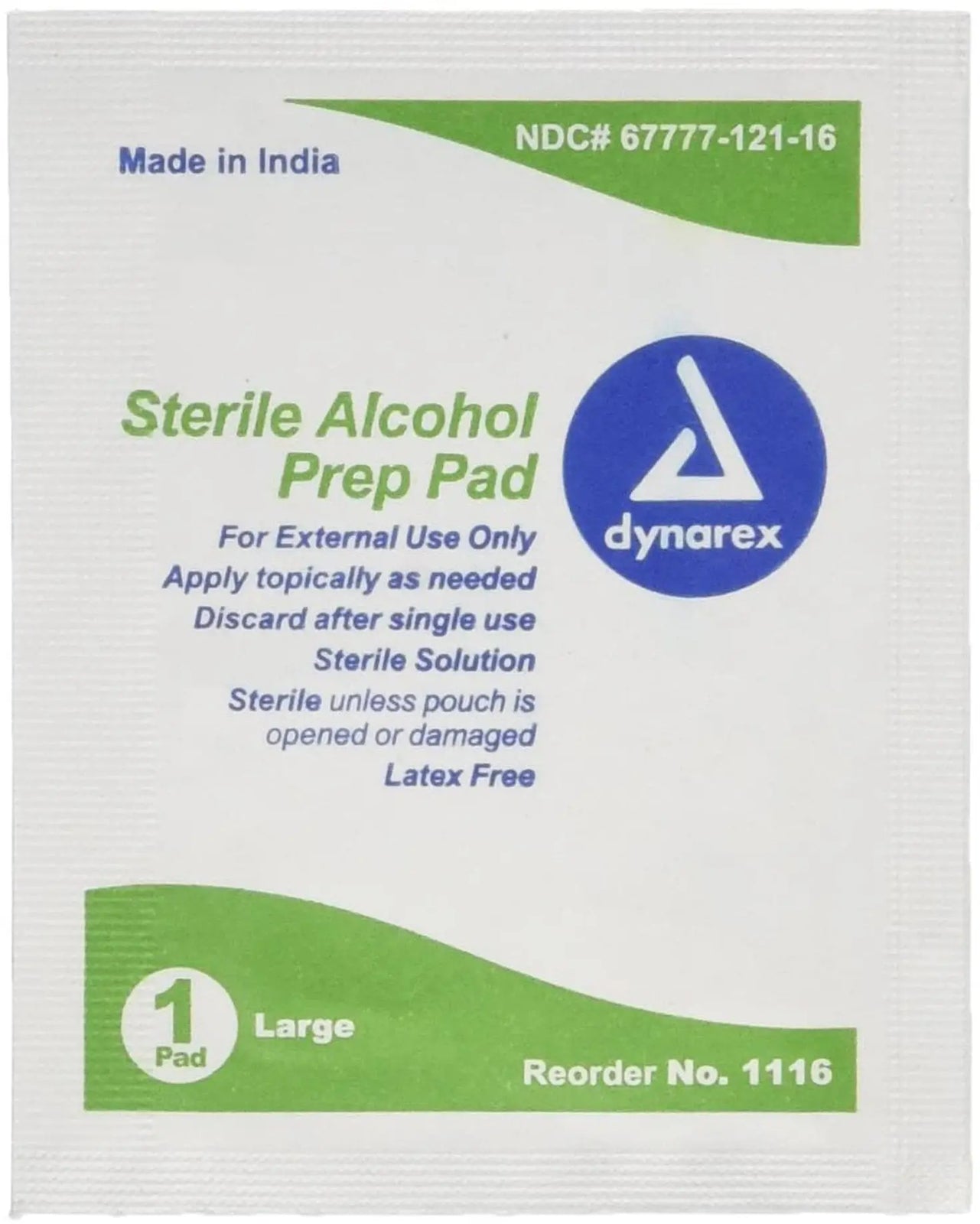 Alcohol Prep Pad 70% Isopropyl Large Sterile Pk