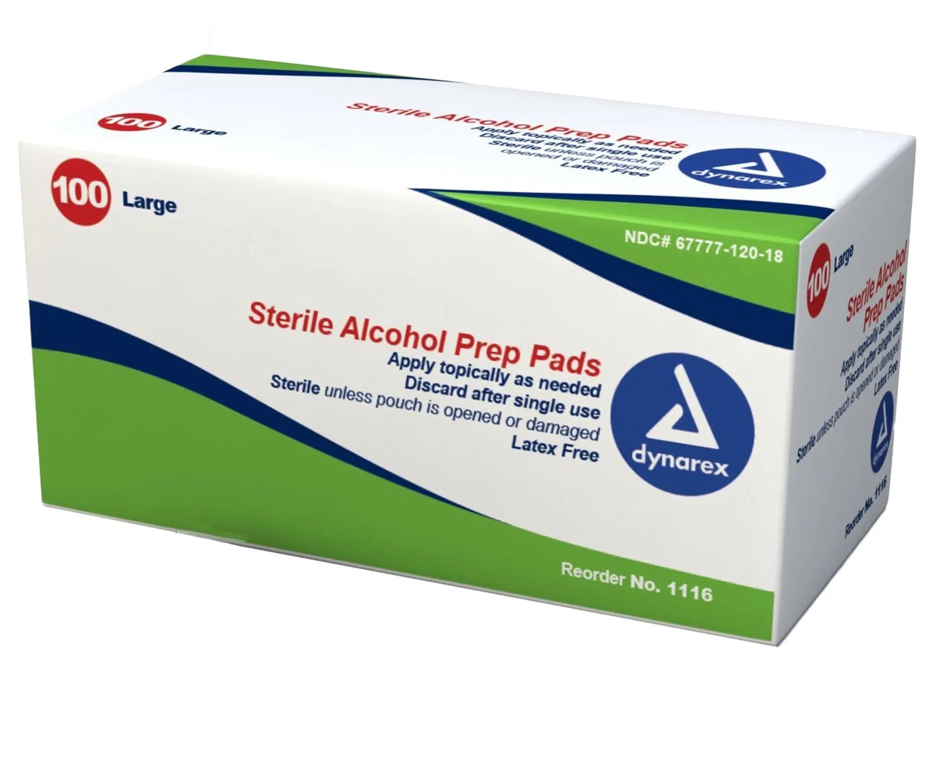 Alcohol Prep Pad 70% Isopropyl Large Sterile Pk