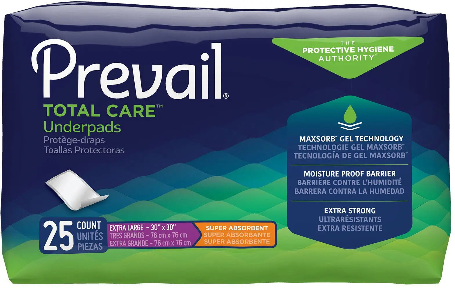 Prevail Total Care Heavy Absorbency Underpad