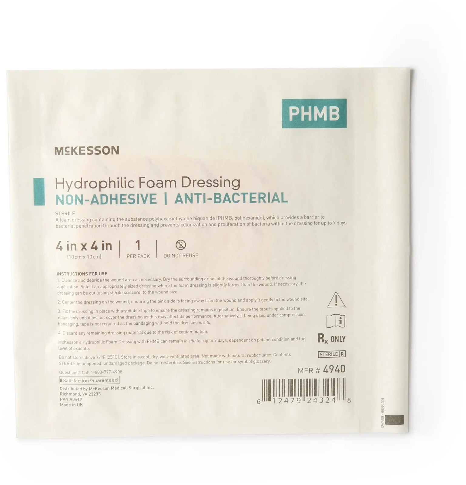 McKesson Antibacterial Foam Dressing