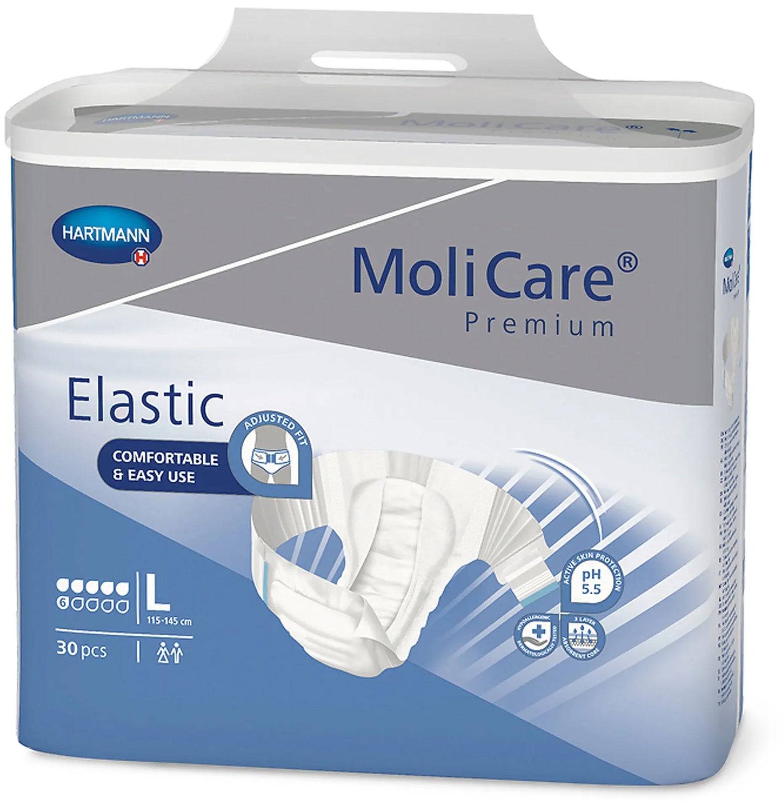MoliCare Premium Elastic 6D Unisex Adult Incontinence Brief