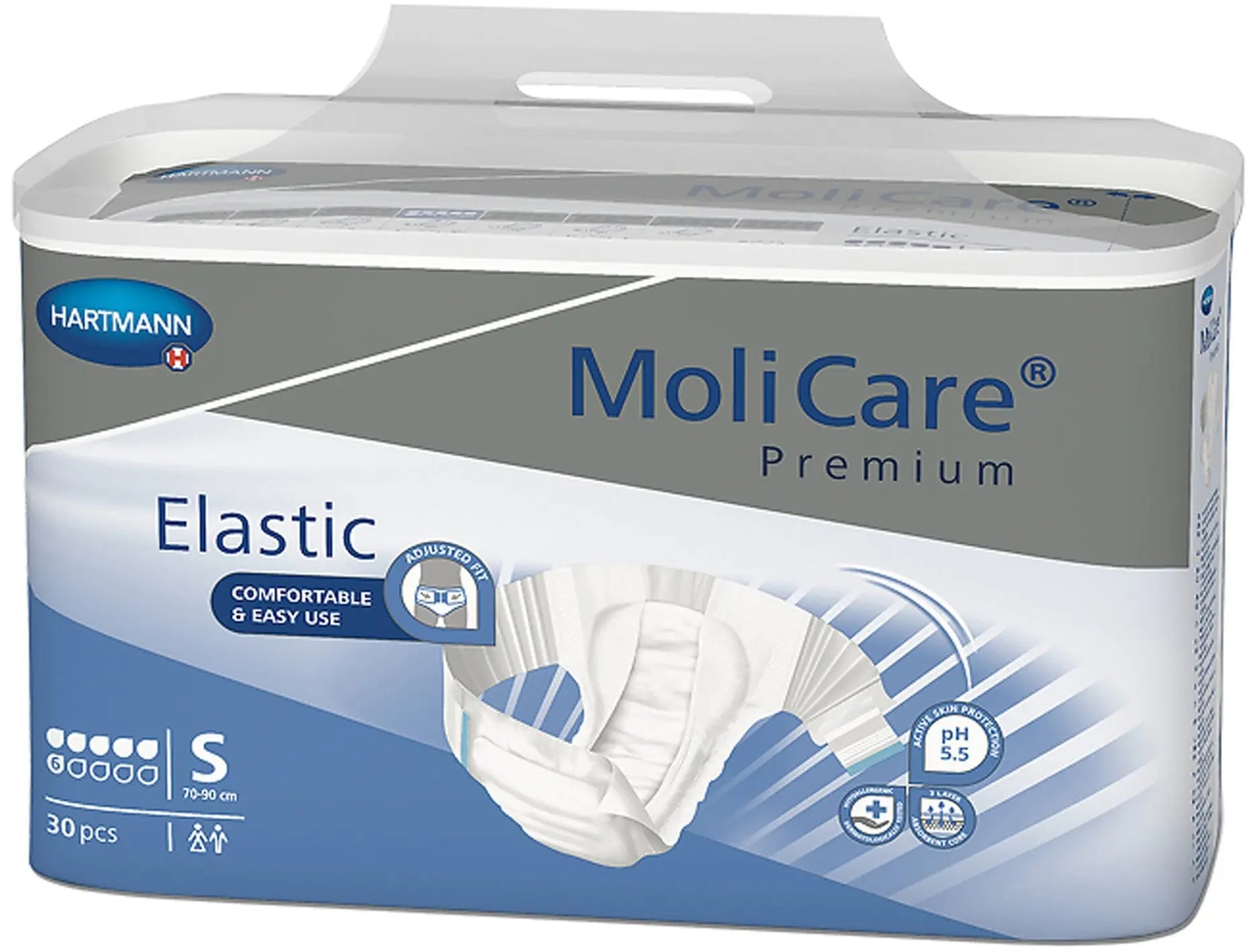 MoliCare Premium Elastic 6D Unisex Adult Incontinence Brief