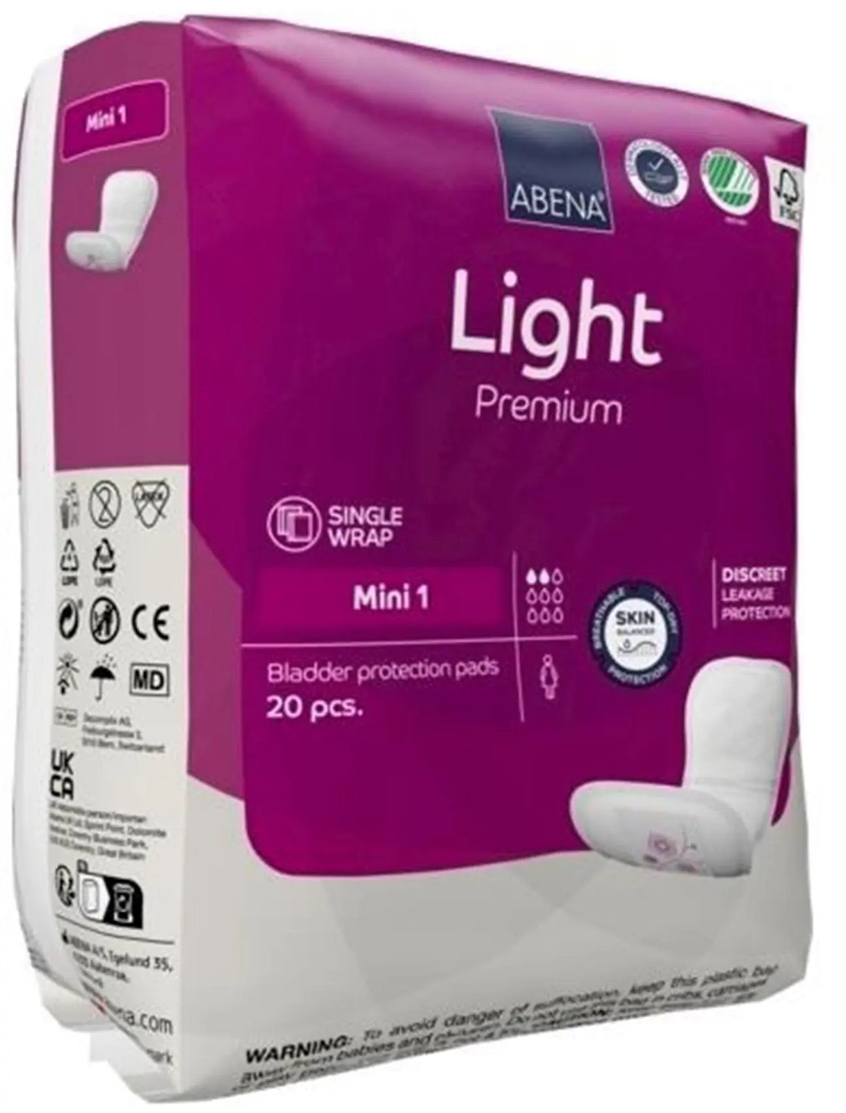 Abena Premium Light Mini Bladder Control Pad