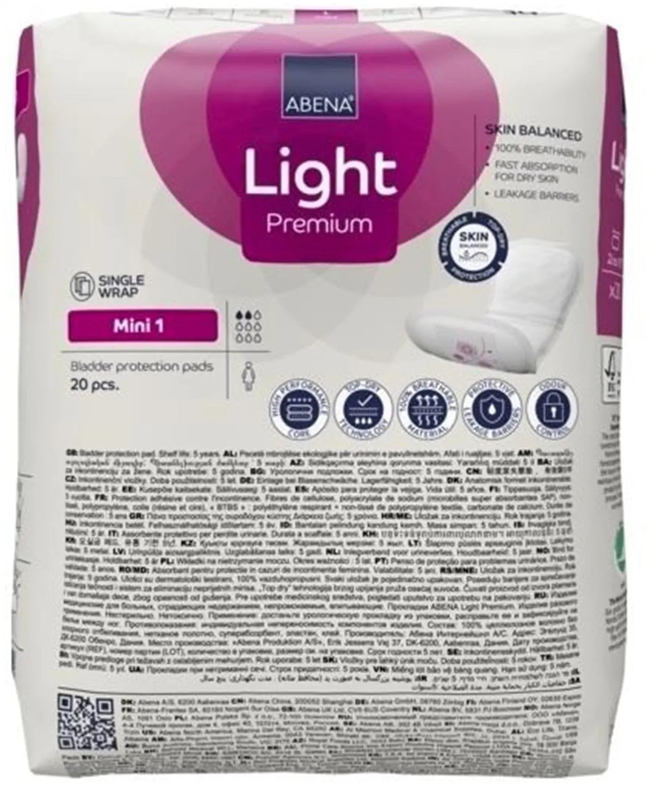 Abena Premium Light Mini Bladder Control Pad