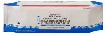 Cardinal Health Wings Flushable Rinse-Free Personal Wipe