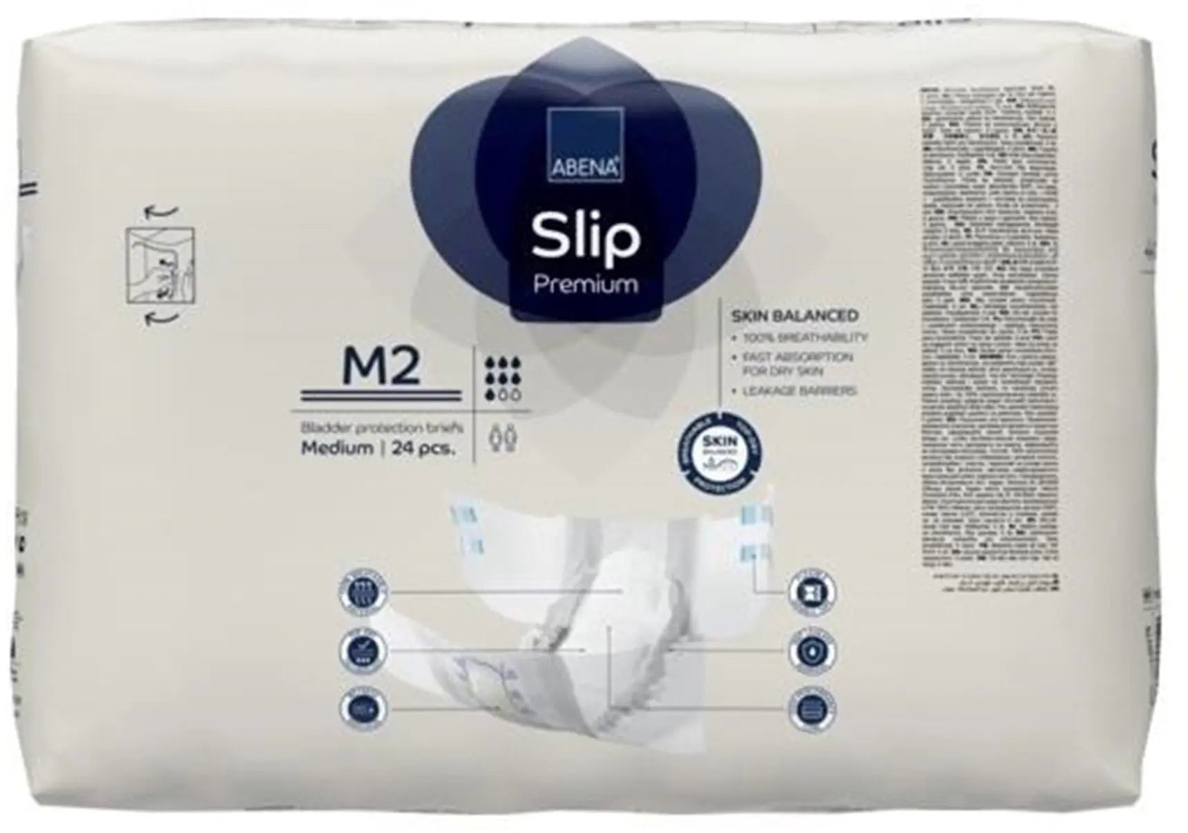 Abena Slip Premium M2 Unisex Adult Incontinence Brief