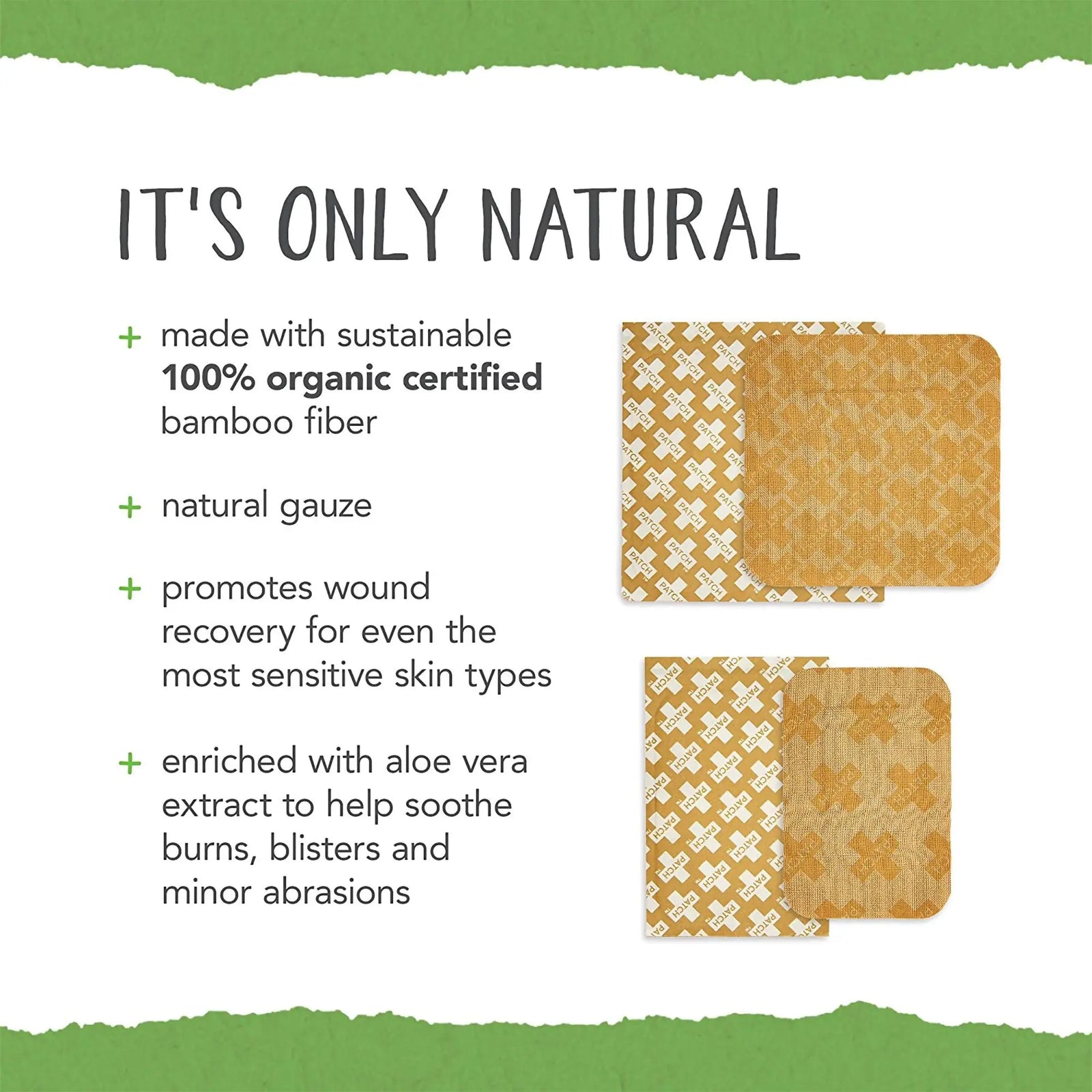 Patch Adhesive Strip With Aloe Vera