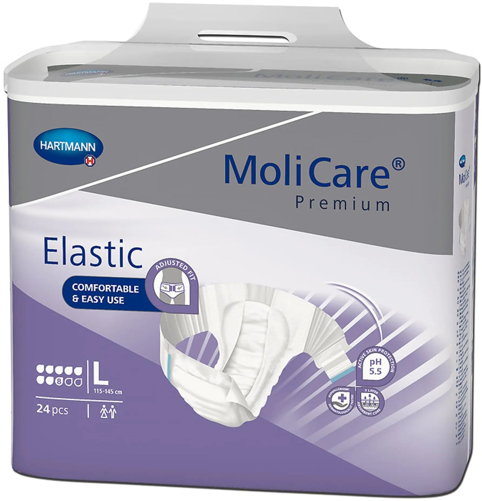 MoliCare Premium Elastic 8D Unisex Adult Incontinence Brief