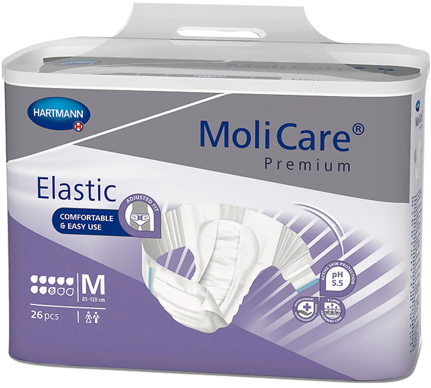MoliCare Premium Elastic 8D Unisex Adult Incontinence Brief